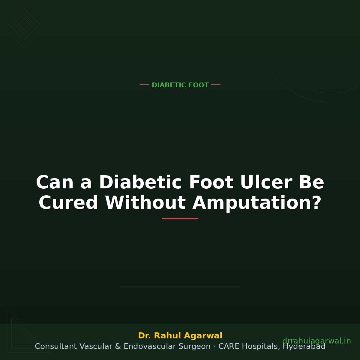 Can a Diabetic Foot Ulcer Be Cured Without Amputation?