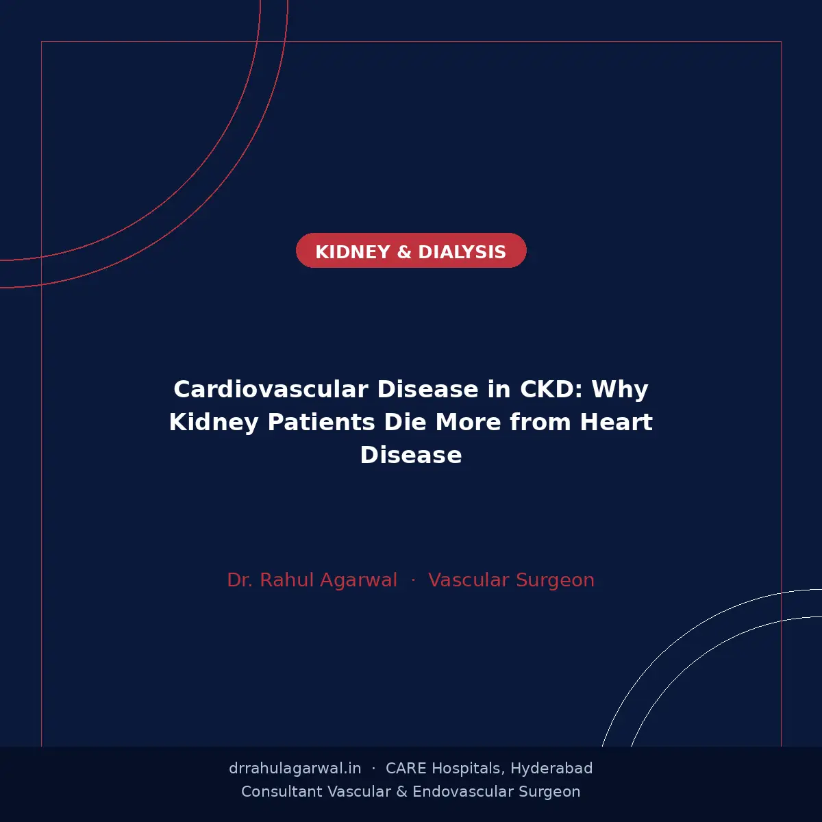 Cardiovascular disease in CKD kidney patients heart disease - Dr. Rahul Agarwal Hyderabad