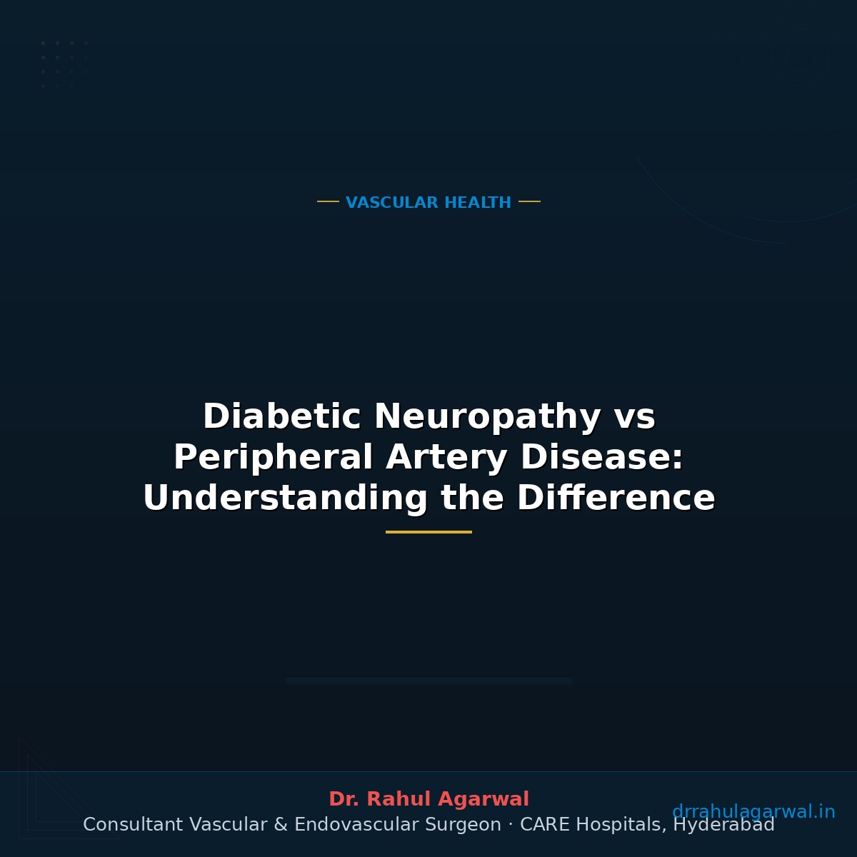 Diabetic Neuropathy vs Peripheral Artery Disease: Understanding the Difference