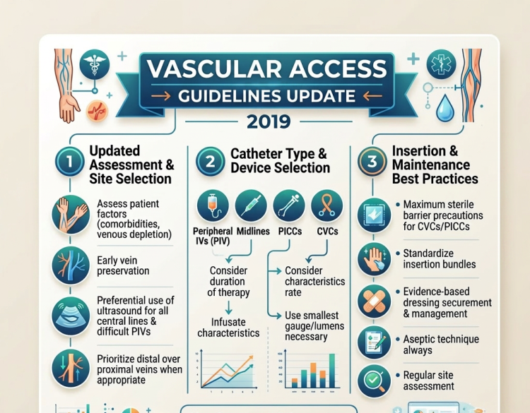 2019 vascular access guidelines update with assessment, catheter selection, and best practices