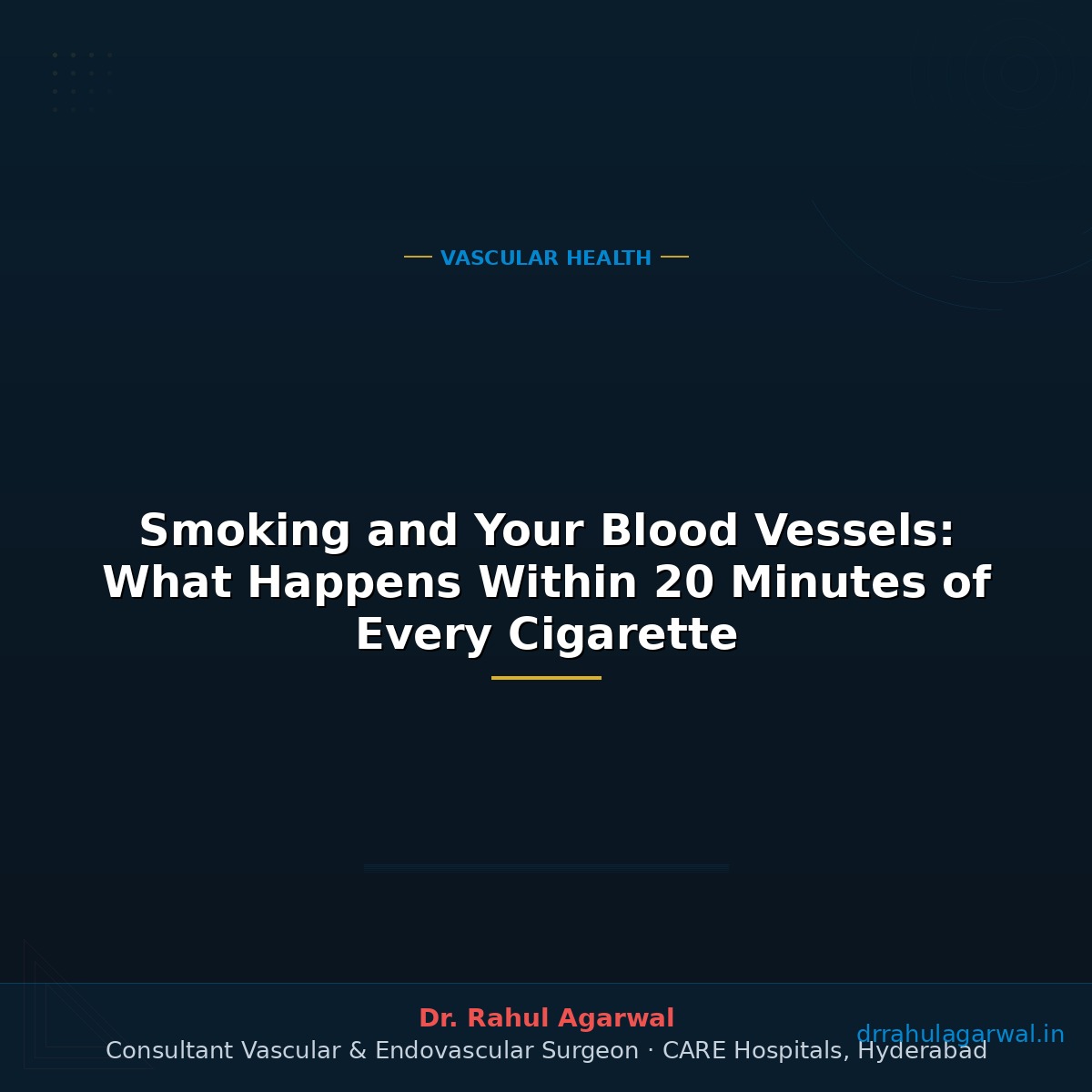 Smoking and Your Blood Vessels: What Happens Within 20 Minutes of Every Cigarette